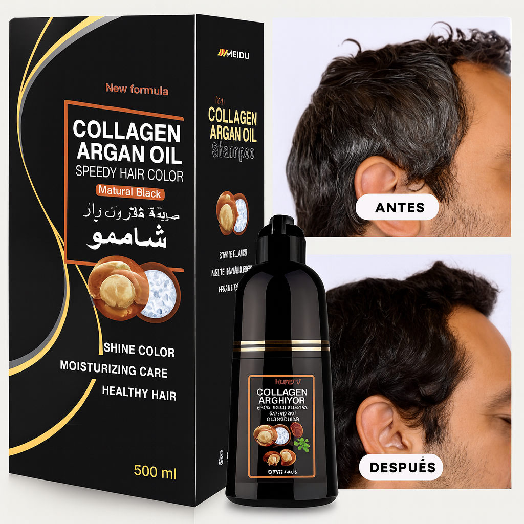 SHAMPOO CUBRE CANAS DE BARBA Y CABELLO 10 en 1
