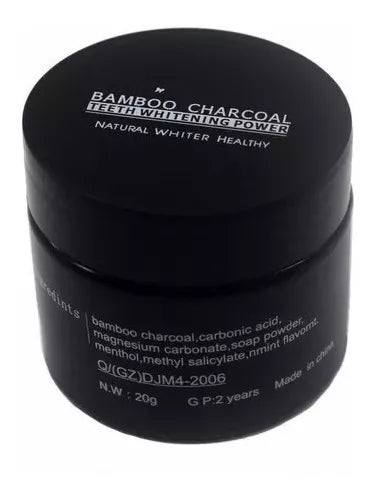 🎋 BLANQUEADOR 100% NATURAL CARBON DE BAMBU+CEPILLO