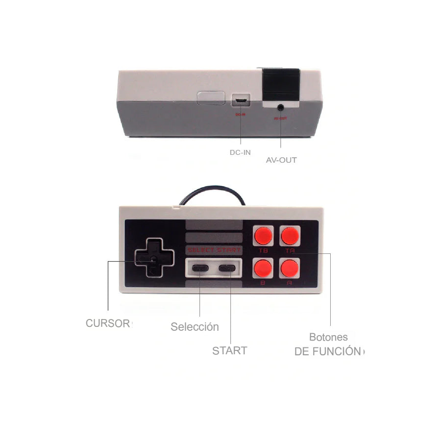 Consola Retro para TV - 620 Juegos