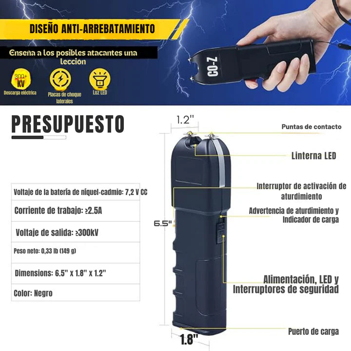 Linterna Táctica de Autodefensa - SecureLight Pro™ 🌟💥