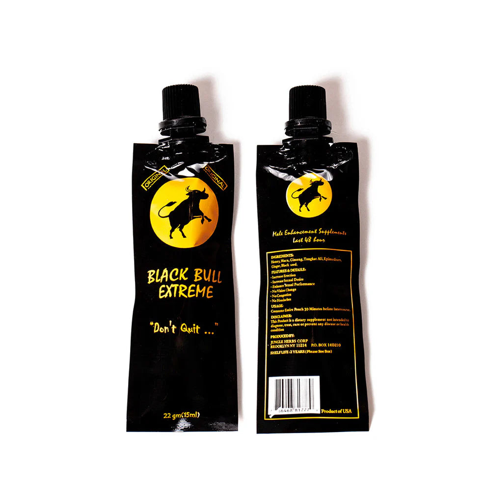 MIEL BLACK BULL EXTREME 3 SOBRES DE 15 MILIGRAMOS.