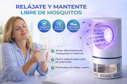 ATRAPA Y ELIMINA LOS MOSQUITOS AL INSTANTE