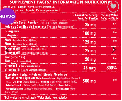 "Vigor Pro: Impulsa Tu Confianza Impulsa tu tamaño"
