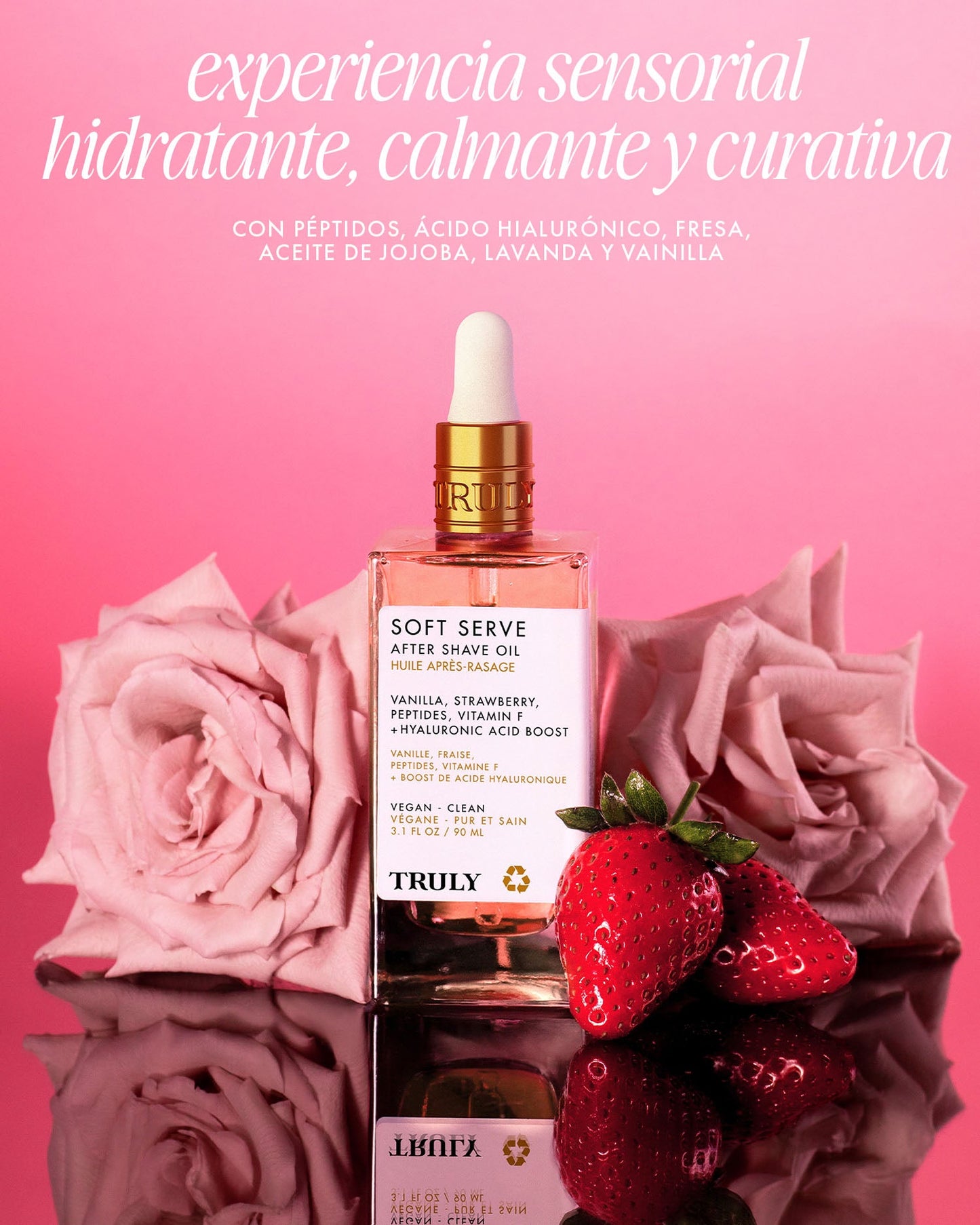 Rose & Glow – Refleja el aroma floral y el efecto de piel radiante.